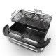 Rohnson Air Fryer με Διπλό Αποσπώμενο Κάδο 12lt Ασημί R-2882